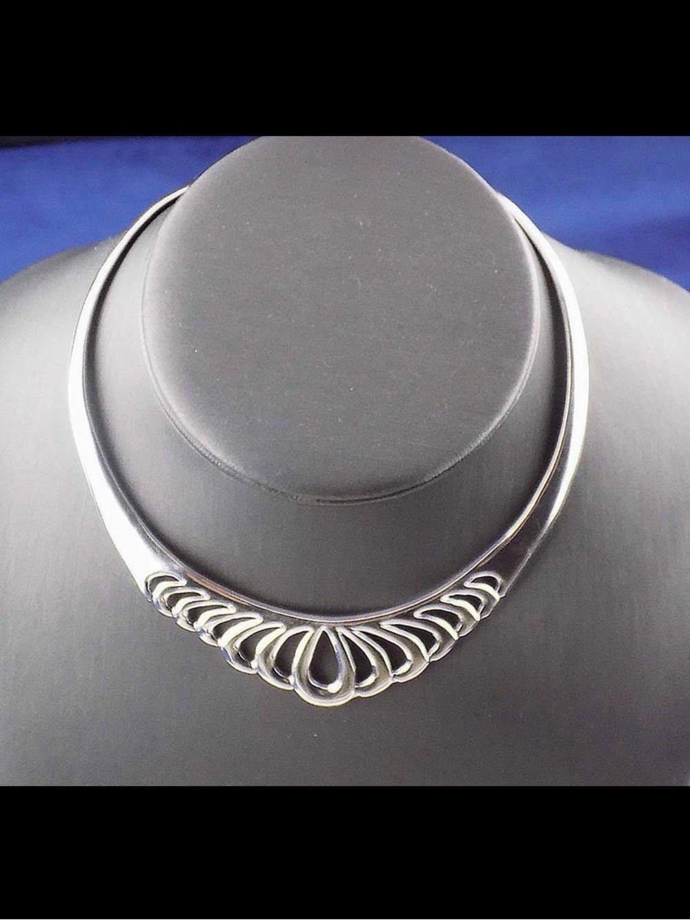 Elegant Silver-Tone Statement Necklace
